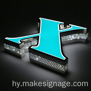 Vinyl Frontlit LED հեռուստաալիքի նամակը