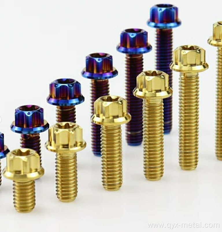wheel hub titanium lug nut titanium alloy fasteners