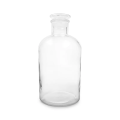 Transparent 1000 ml Bouteille de réactif en verre à la bouche étroite