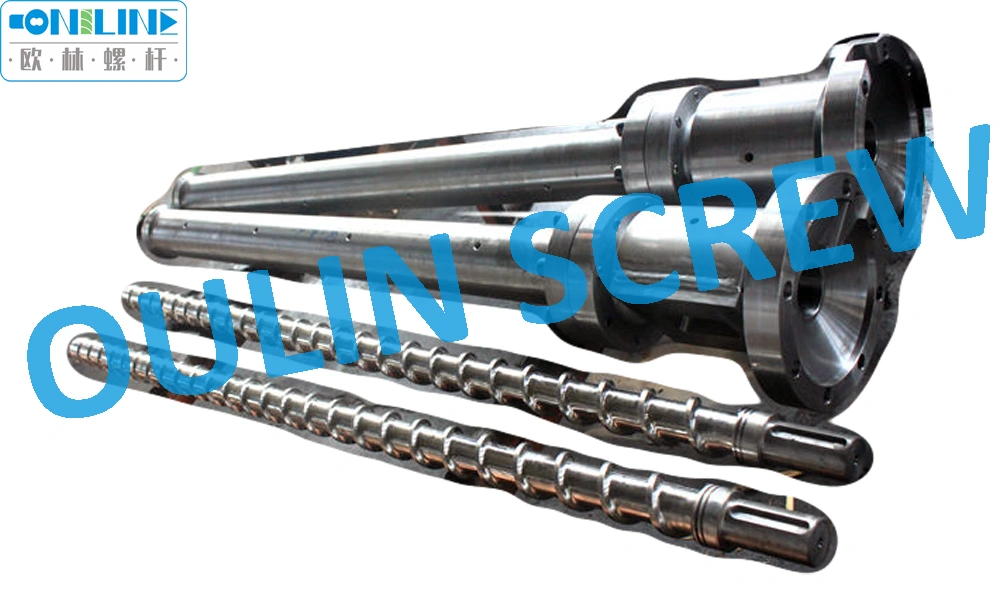 Bimetal Screw+Bimetal Barrel for Extrusion, Recycled Plastic, Glassfiber, High Filler Plastic