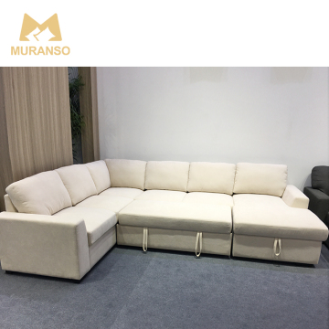 High Quality Sturdy and Durable Modern Design Furniture Corner Sofa Bed Set with Storage for Living Room