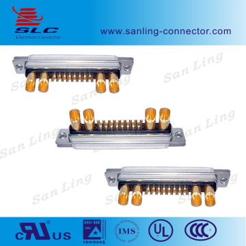 D sub high power solder type Female connector to 21W4 d sub connector