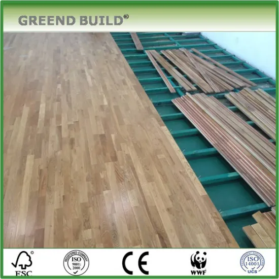 Oak Hardwood indoor basketball court flooring