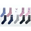 Custom cotton stocking tube socks with Christmas logo
