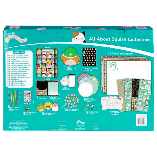 Fashion Squish Angels Stationery Super Set: Pencil Sharpener, Rulers, Eraser