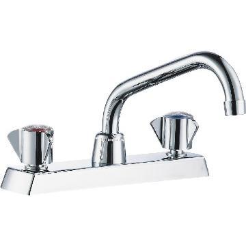 8\" kitchen faucet with three layers finished
