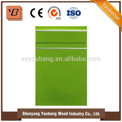 household furniture modern lumber acrylic kitchen cabinet door
