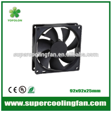 92x92x25mm 12V dc axial flow fan for instrument/apparatus cooling