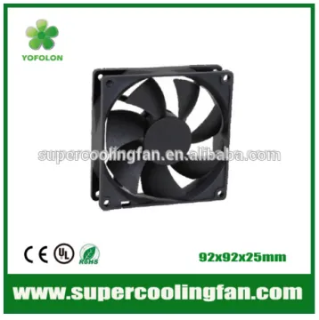 92x92x25mm 12V dc axial flow fan for instrument/apparatus cooling