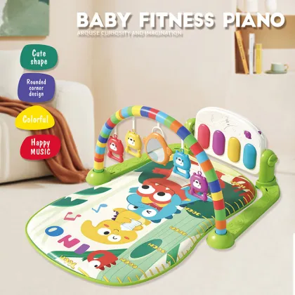 Musical Dinosaur Piano Play Mat: Battery Operated Lighting Piano Mat for Kids