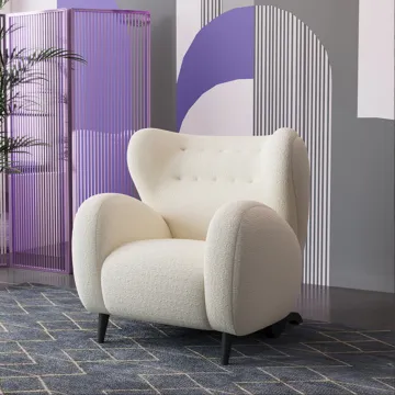 Fabric leisure Wood Creative Living Room Sofa Chair