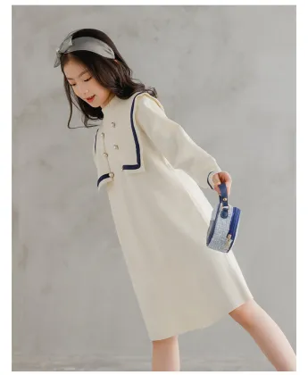 Korean Style Foreign Style Little Girl Girls Dress