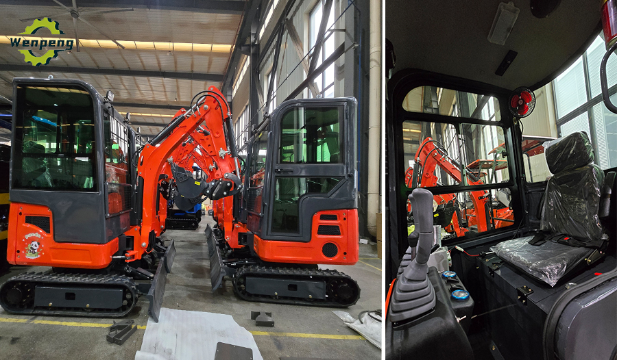 Custom Panda-Pattern 1Ton Mini Excavator with