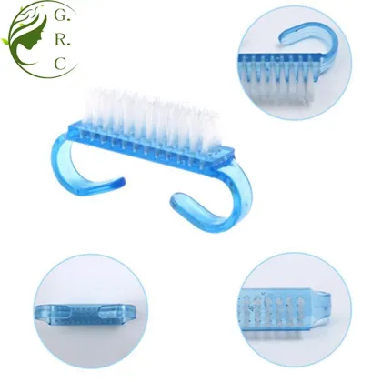 Finger nail brush cleaning
