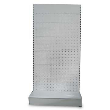 Supermarket Shelf with Flexible Shelf Bracket, Available in White