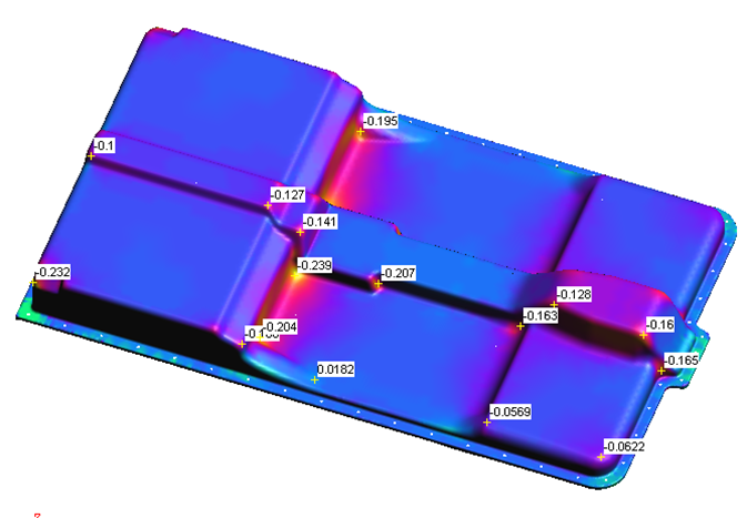 Material thinning rate analysis