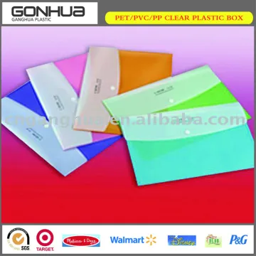 china Factory eco-friendly various styles stationery A4 size PP types of plastic folders for manager with snaps