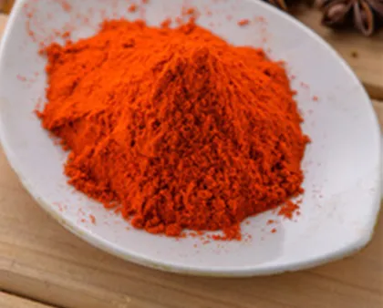 Red clean paprika powder