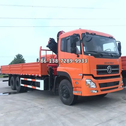 Dongfeng 9 Tonnes Palfinger Knuckle Boom Crane for Sale: A Folding Truck-Mounted Crane
