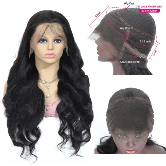 Cheap Raw Indian Hair Body Wave Swiss Lace Wig Bleached Knots,360 Lace Frontal Wig For Black Women,360 Human Hair Lace Front Wig