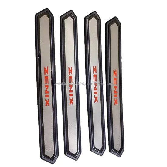 WSD Wholesale 2023 ABS Stainless Steel Silver Scuff Plate Car Step Bar Door Sill for Innova Zenix