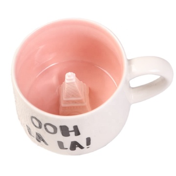 Customizable Colorful 3D Cartoon Ceramic Coffee Mugs with Animal Designs
