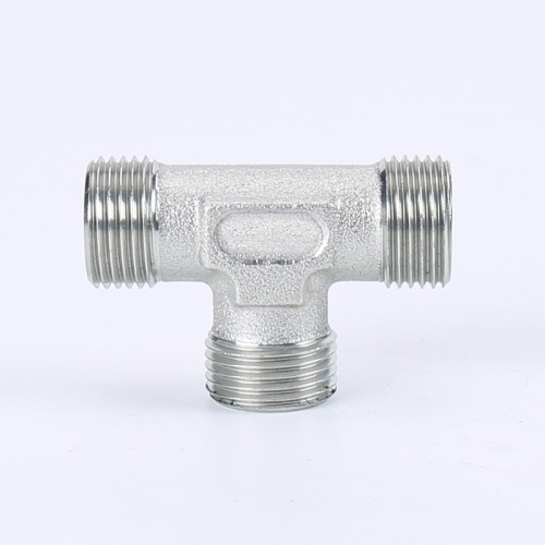 Hydraulic 3 way fluid connectors