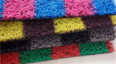 Foam backing line zebra PVC coil mat