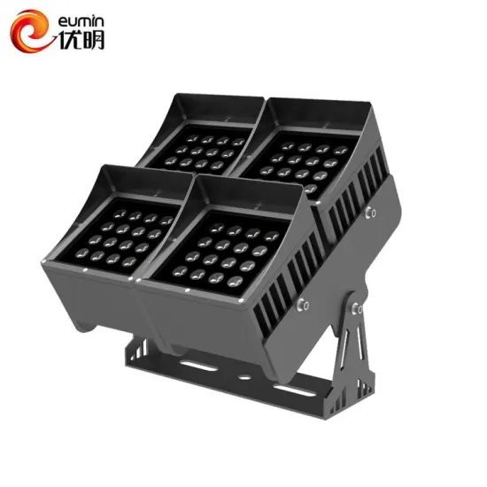 Manufacturer Outdoor Black Aluminum Housing 4*20W LED Flood Light