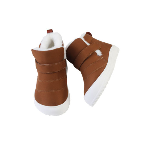 Children Solid Color Ergonomic Snow Boots