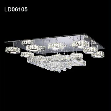 indoor modern chandelier ceiling crystal led lighting