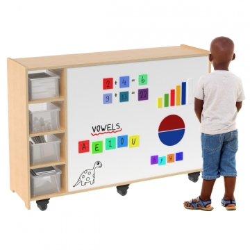 Modern Wood Furniture Sets for Primary, Middle School, and Kindergarten - Bookshelves and Storage Cabinets