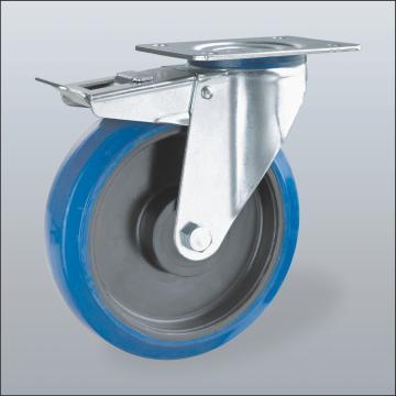 Elastic Rubber Castor, Roller Bearing or Ball Bearing