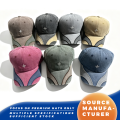 Topi Baseball Vintage Sambungan Logo Empat Daun