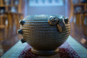 All ceramic sheep head stove