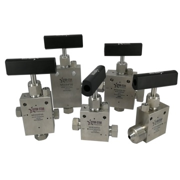 วาล์วเข็มแรงดันสูง 316 สแตนเลส 30000 psi 60000 psi 1/4 '' 3/8 '' 9/16 '' สำหรับบริการแก๊สเปรี้ยว
