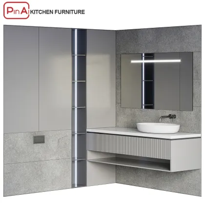 PINAI Furniture Wall-Mounted Modern Washbasin Cabinet for Home Bathrooms