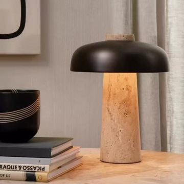 Lampada di funghi in marmo moderno nordico - Lampada da comodino per camera da letto, soggiorno e hotel