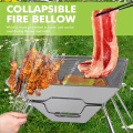 Grand grill barbecue de camping portable en plein air