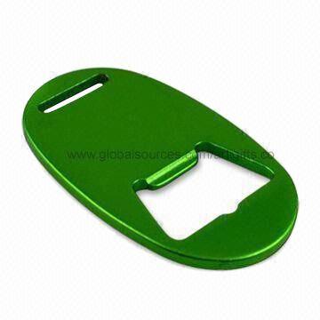 Promotional Aluminum Bottle Opener/Promotional Bottle Opener Keychain with Iron