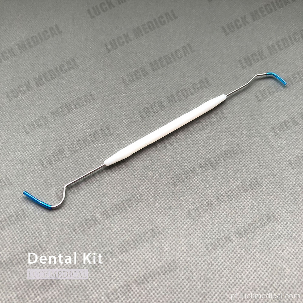 Instrumentos descartáveis ​​do kit dental médico