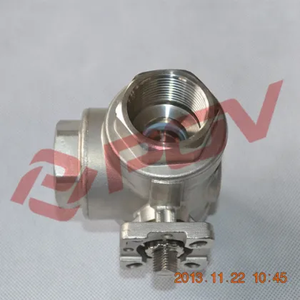 high platform flange 3way sankyo ball valve