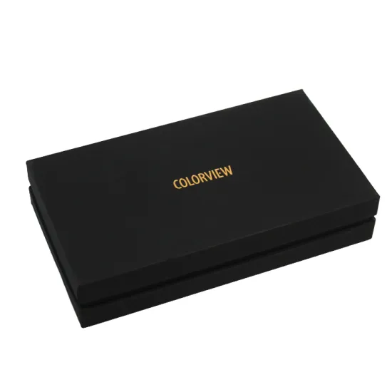 Black Card Rigid Gift Box with Lid