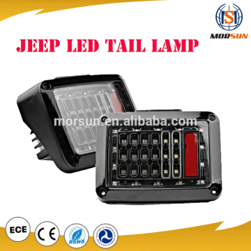 2x Black JEEP LED Tail Lights LED Lamps Brake Turn Signal for Jeep Wrangler JK 07+