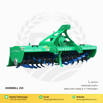 Rotary tiller dilengkapi dengan 56 bilah c-jenis cakera tunggal