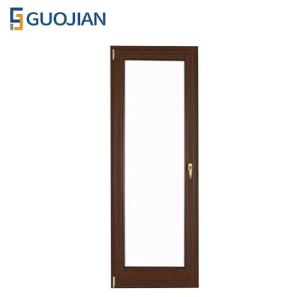 PVC Plastic Glass Door for Wooden Frame