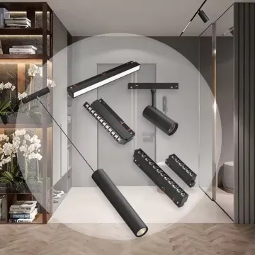 DGLUX 48V LED Track Light System with Aluminum Profile and Magnetic Rail