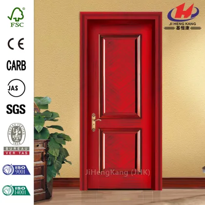 *JHK-017 Solid Wood Kitchen Doors Flush Wood Door Mahogany Wood Doors