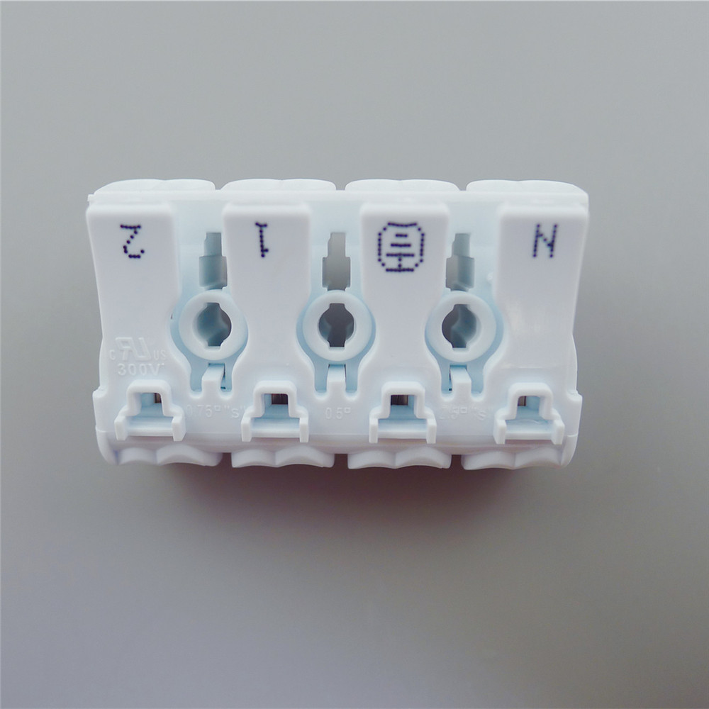 4 Pins Fast Connection Push Wire Connector, High Quality 4 Pins Fast ...