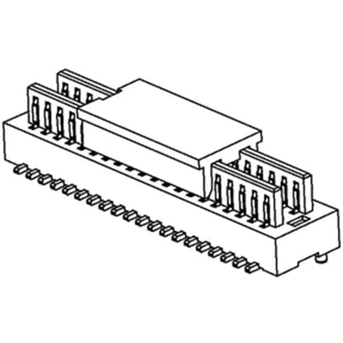 H1.0-4.0 Dual Slot Board-to-Board Connectors